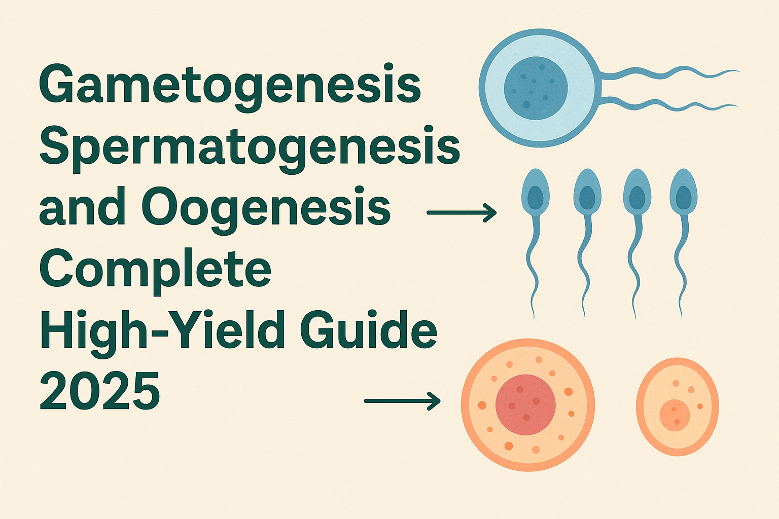 Gametogenesis Spermatogenesis and Oogenesis Complete High Yield Guide 2025