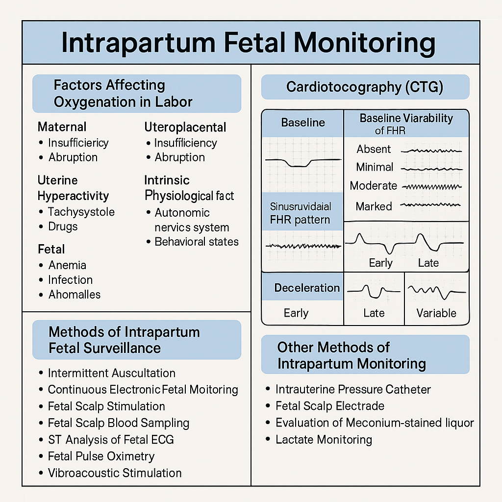 Intrapartum Fetal Monitoring: CTG Interpretation, Decelerations, Sinusoidal Pattern & Complete Management Guide 2025
